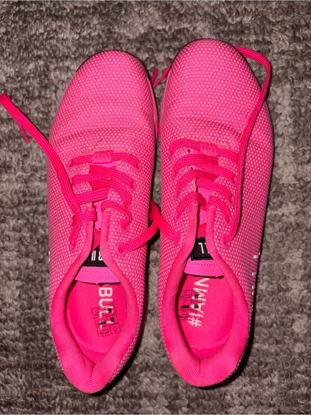 NoBull Neon Pink Trainers;  NWOT; W 7; M 9.5